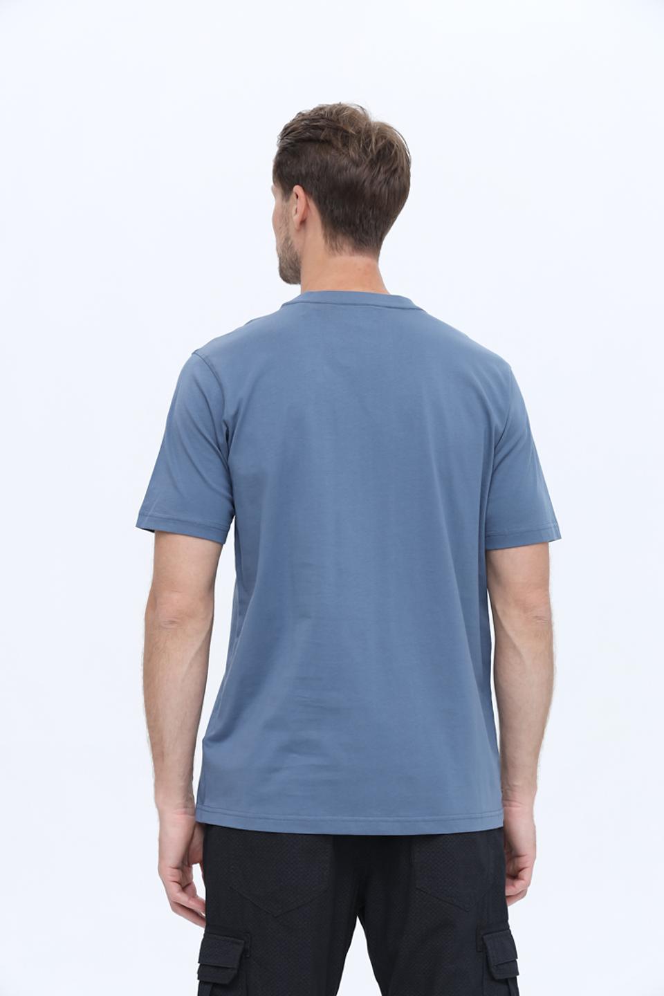 Футболка Casa Moda голубая с карманом