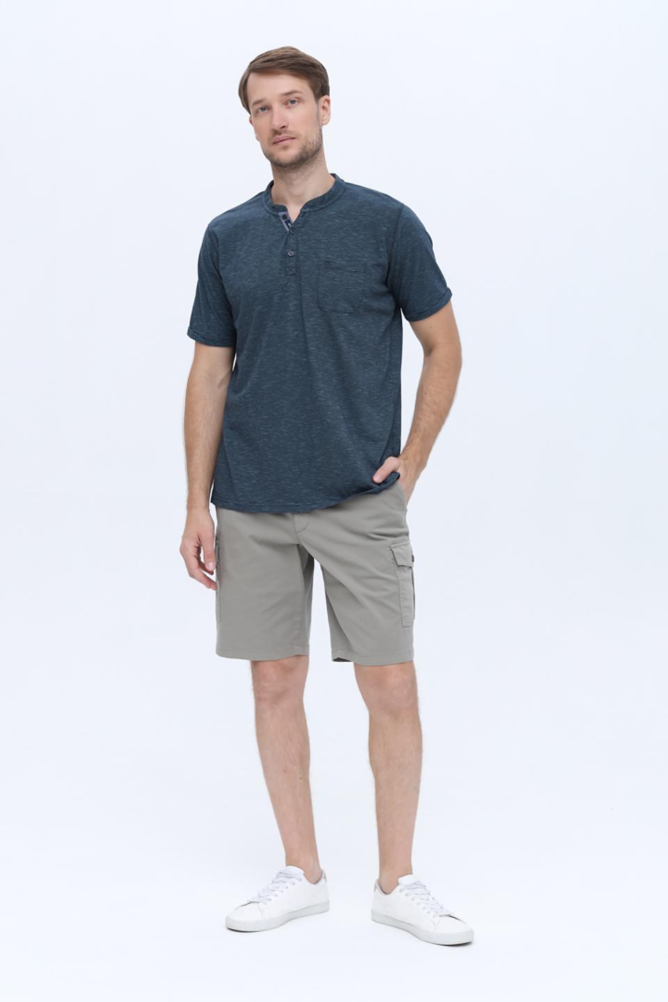 Футболка Casa Moda с планкой синяя