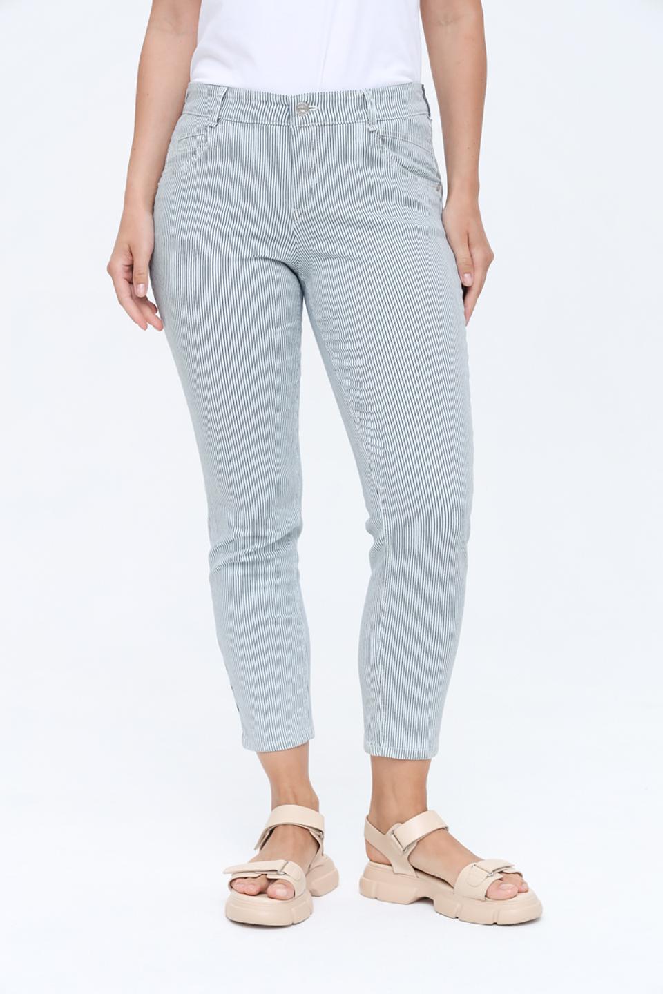 Капри Gardeur в полоску голубую