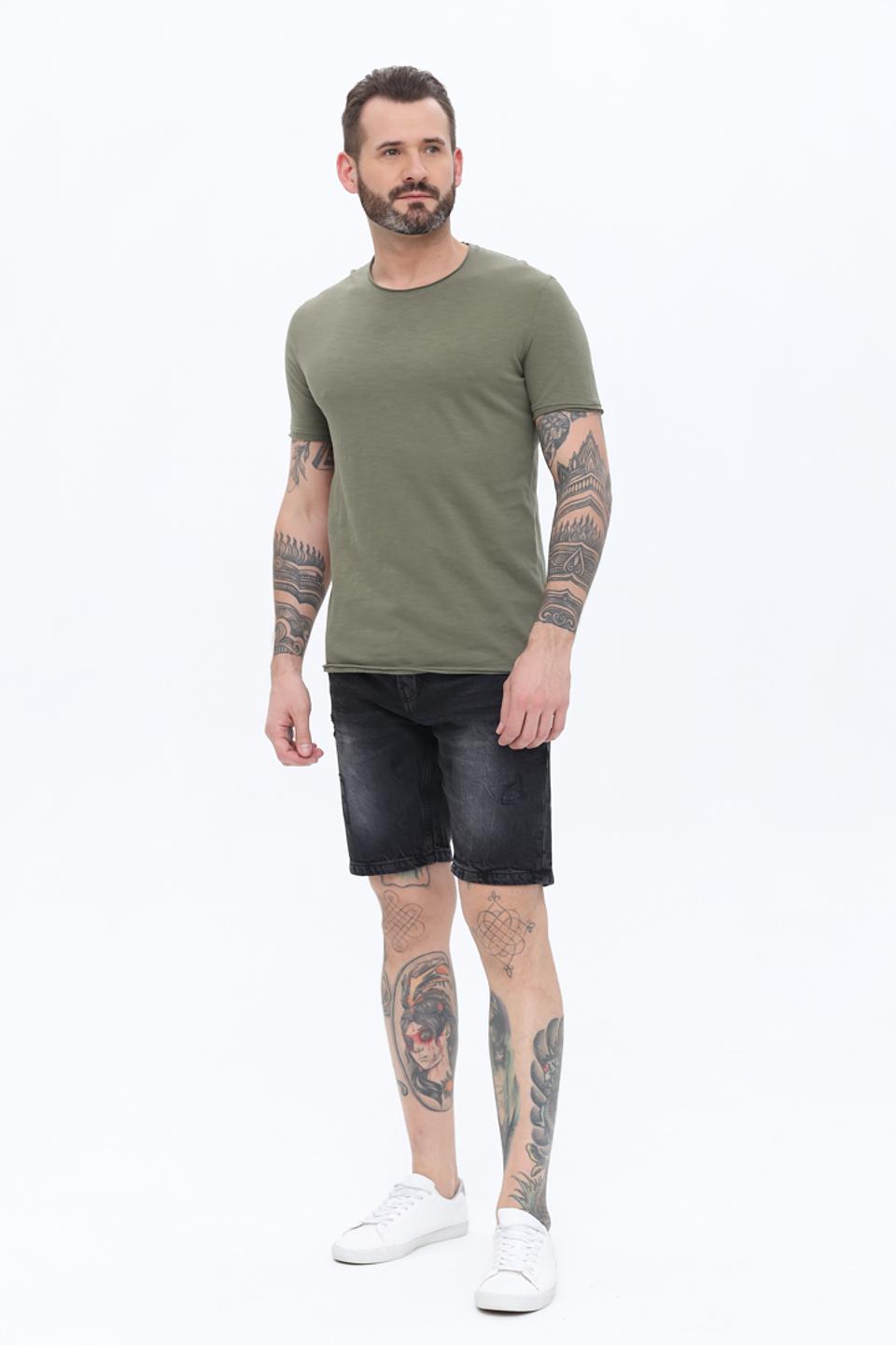 Шорты Alcott серые с потертостями