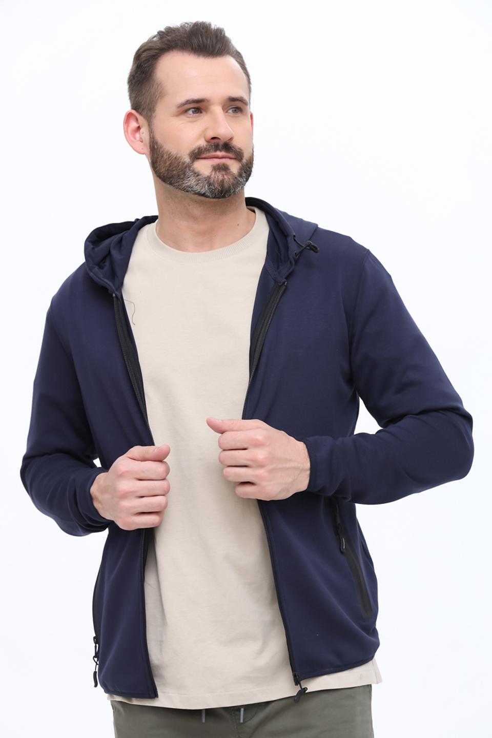 Кардиган Alcott с капюшоном тёмно-синий