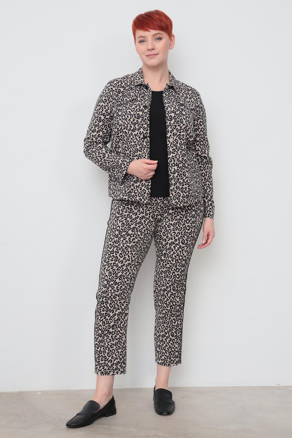Брюки Frank Walder в леопардовый принт
