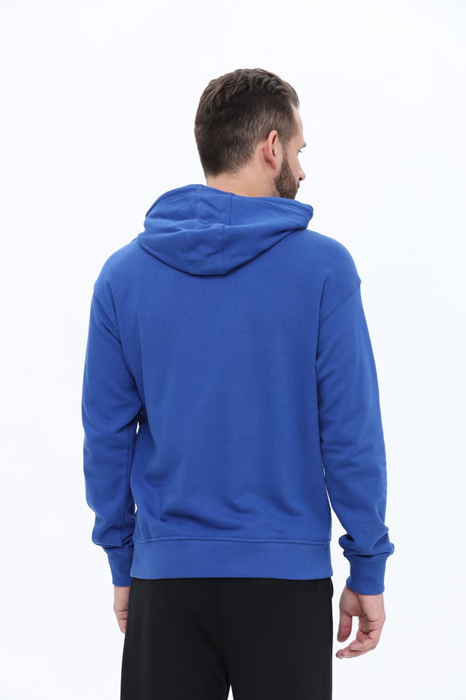 Толстовка Alcott синяя с капюшоном
