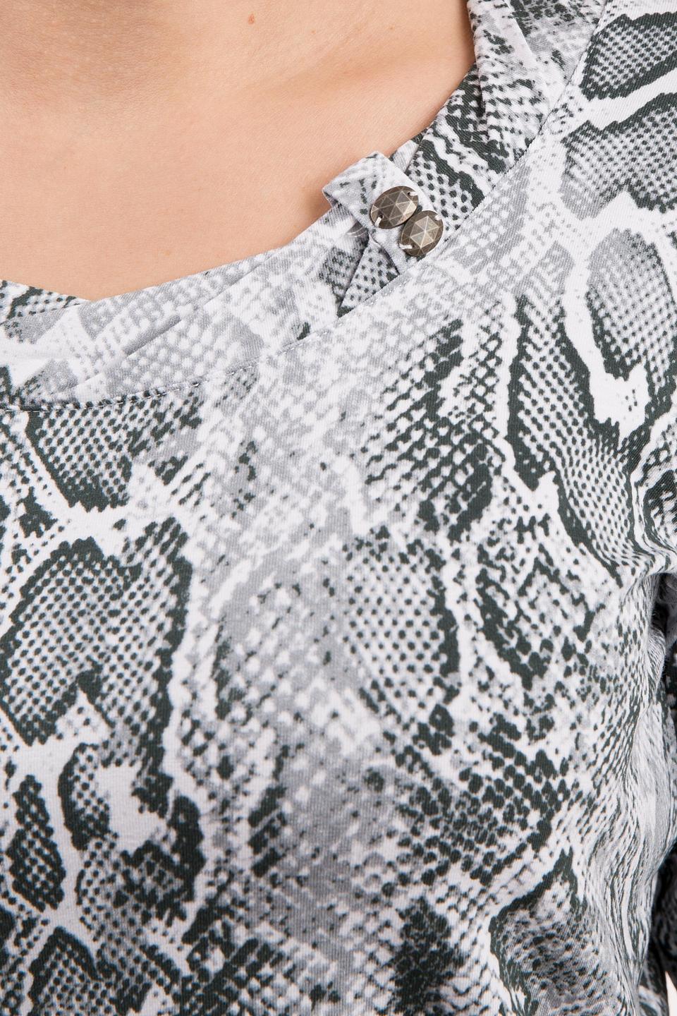 Блуза Pezzo с принтом reptile