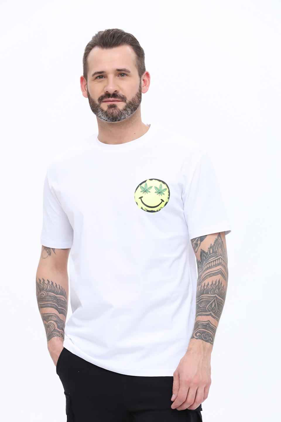 Футболка Alcott с принтом белый