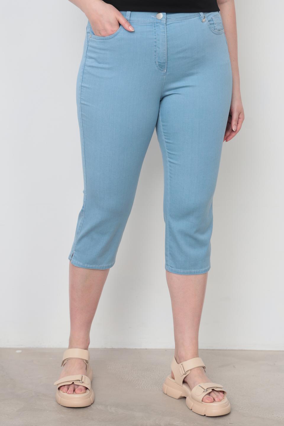 Капри Relaxed by Toni голубые