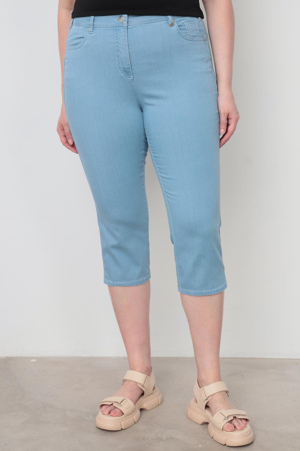 Капри Relaxed by Toni голубые