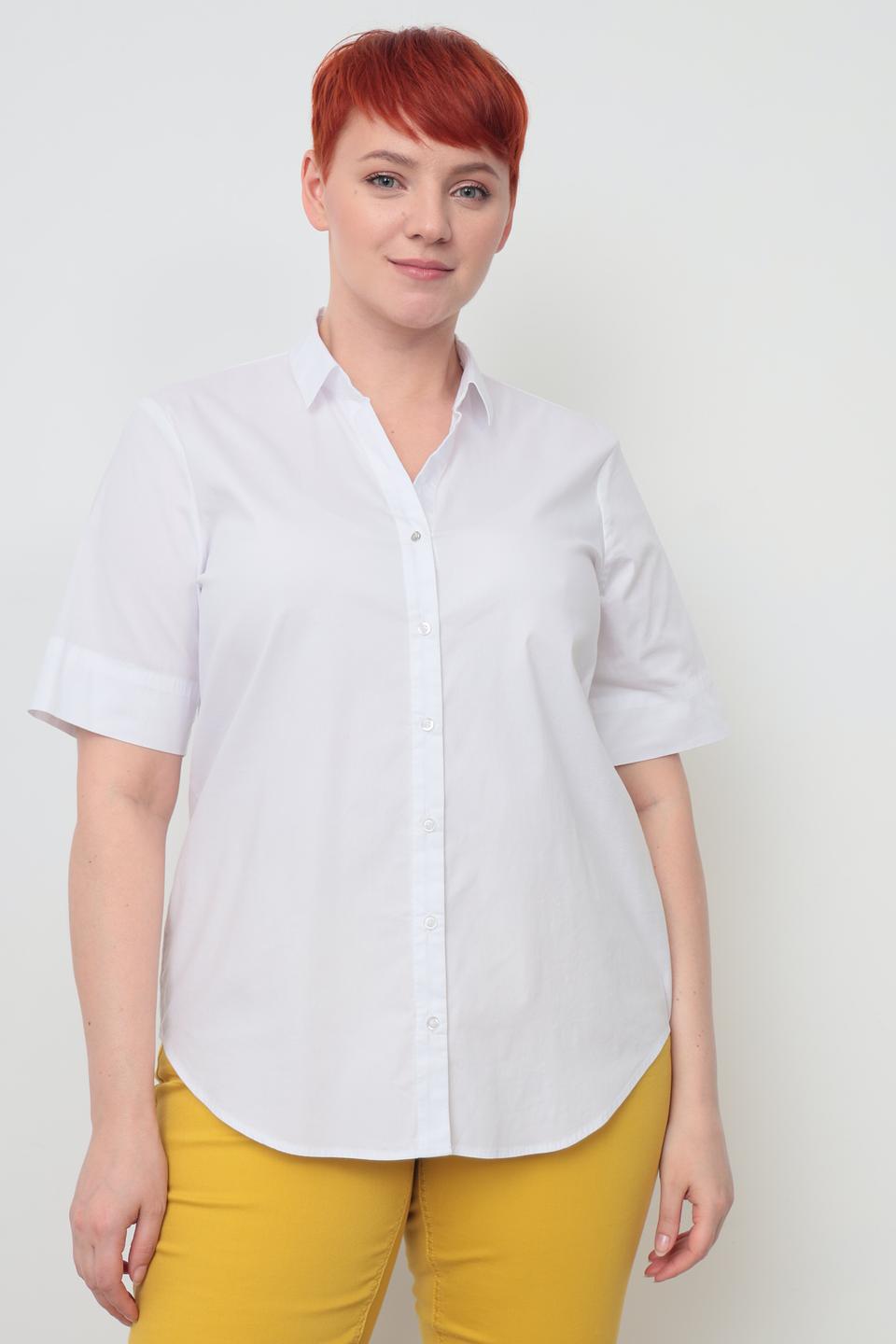 Рубашка Erfo женская белая с коротким рукавом