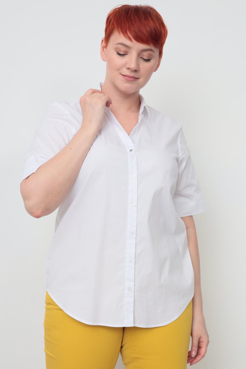 Рубашка Erfo женская белая с коротким рукавом