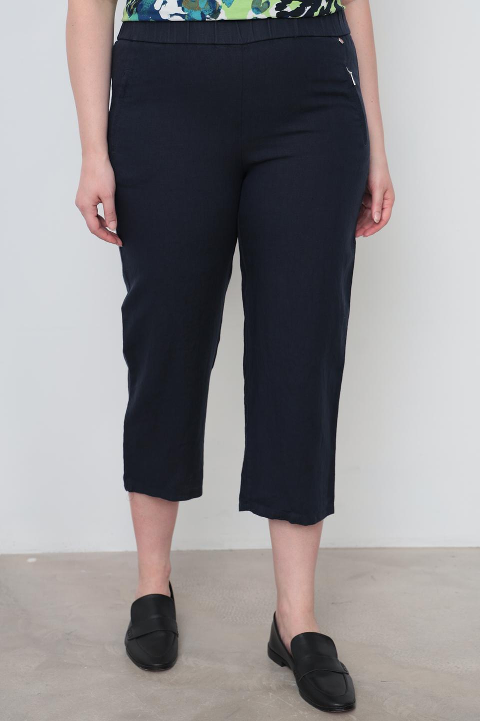 Брюки кюлоты Relaxed by Toni темно-синие