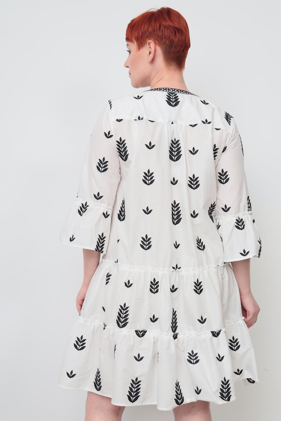 Платье Frapp с растительным принтом