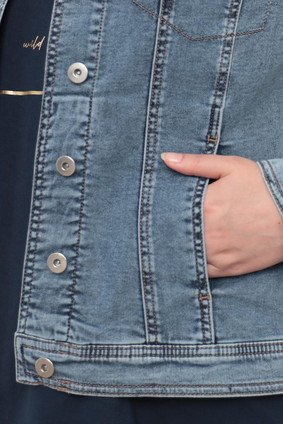 Жакет Frapp джинсовый голубой