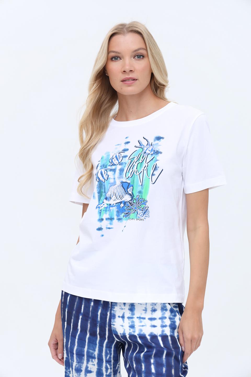 Футболка Marc Cain Sports с принтом