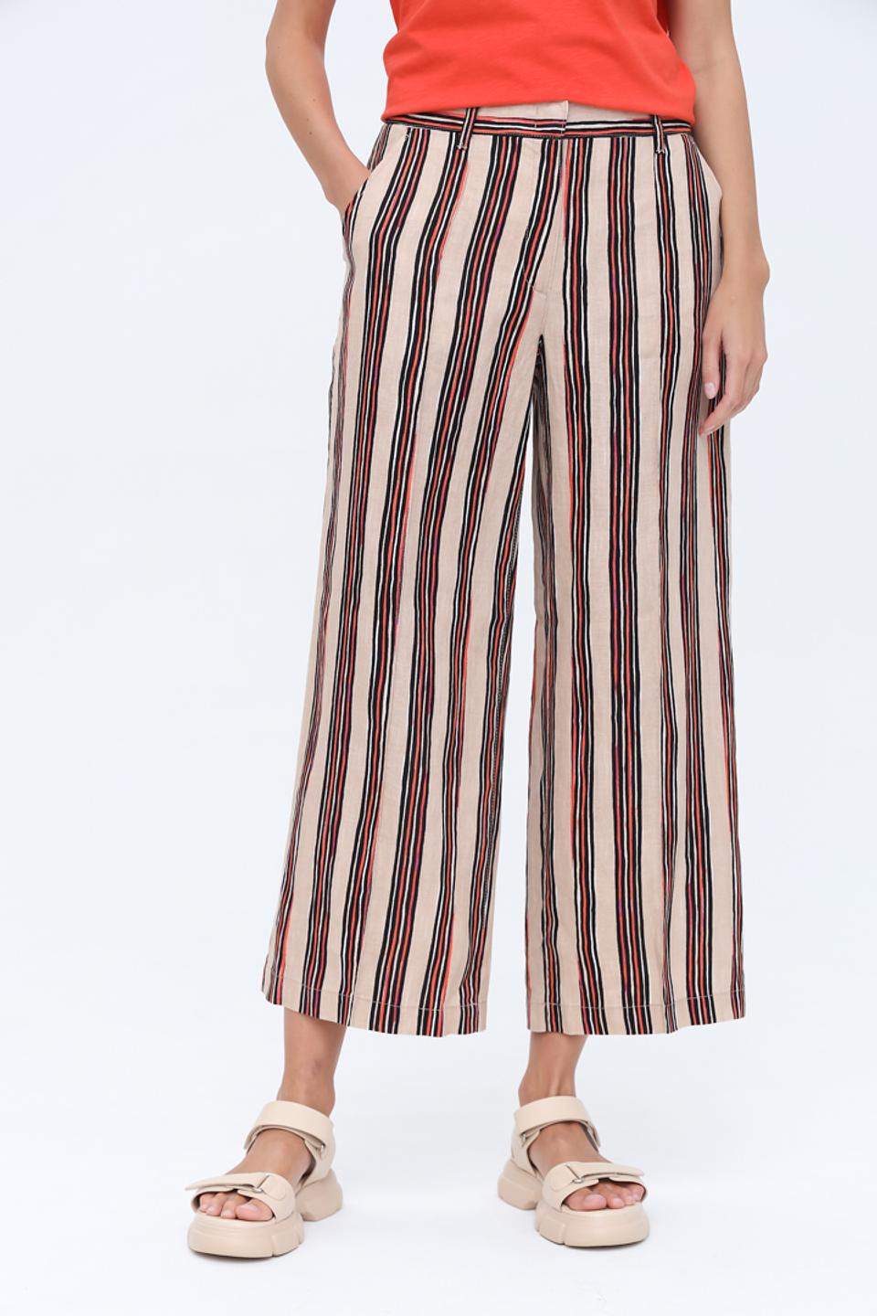 Капри Gerry Weber в полоску бежевый