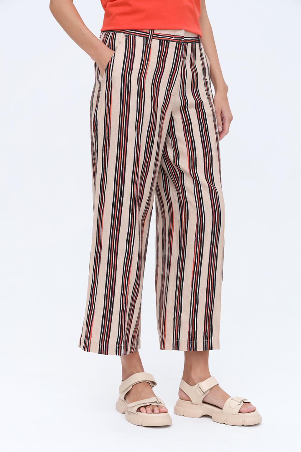 Капри Gerry Weber в полоску бежевый