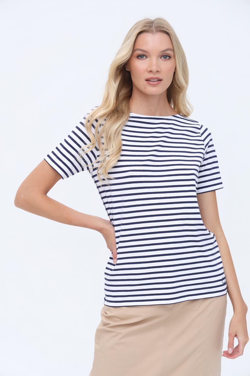 Футболка Gerry Weber полоска сине-белая