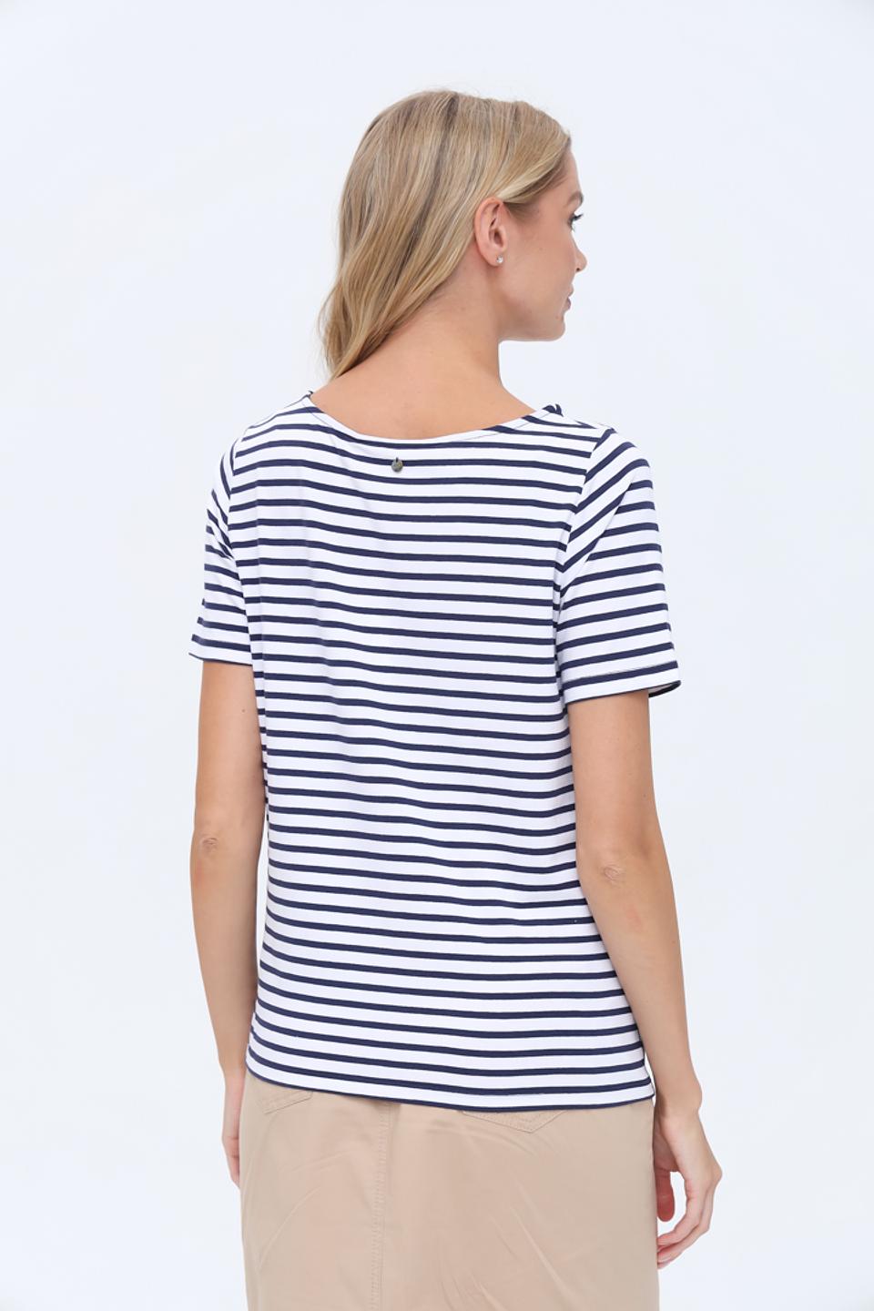 Футболка Gerry Weber полоска сине-белая