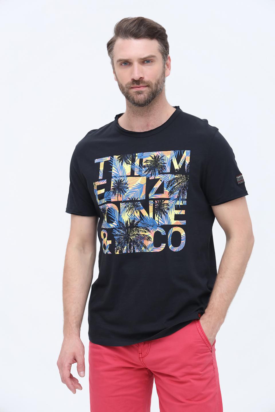 Футболка Time Zone с тропическим принтом