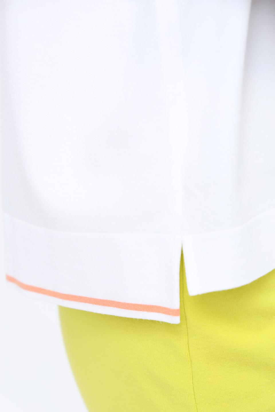 Пуловер Marc Cain с капюшоном белый