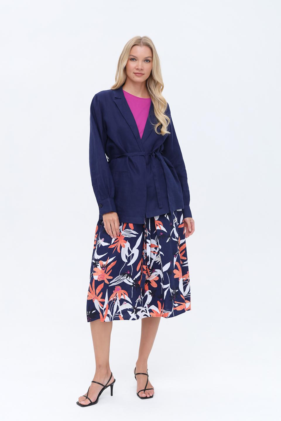 Жакет Gerry Weber синий с поясом