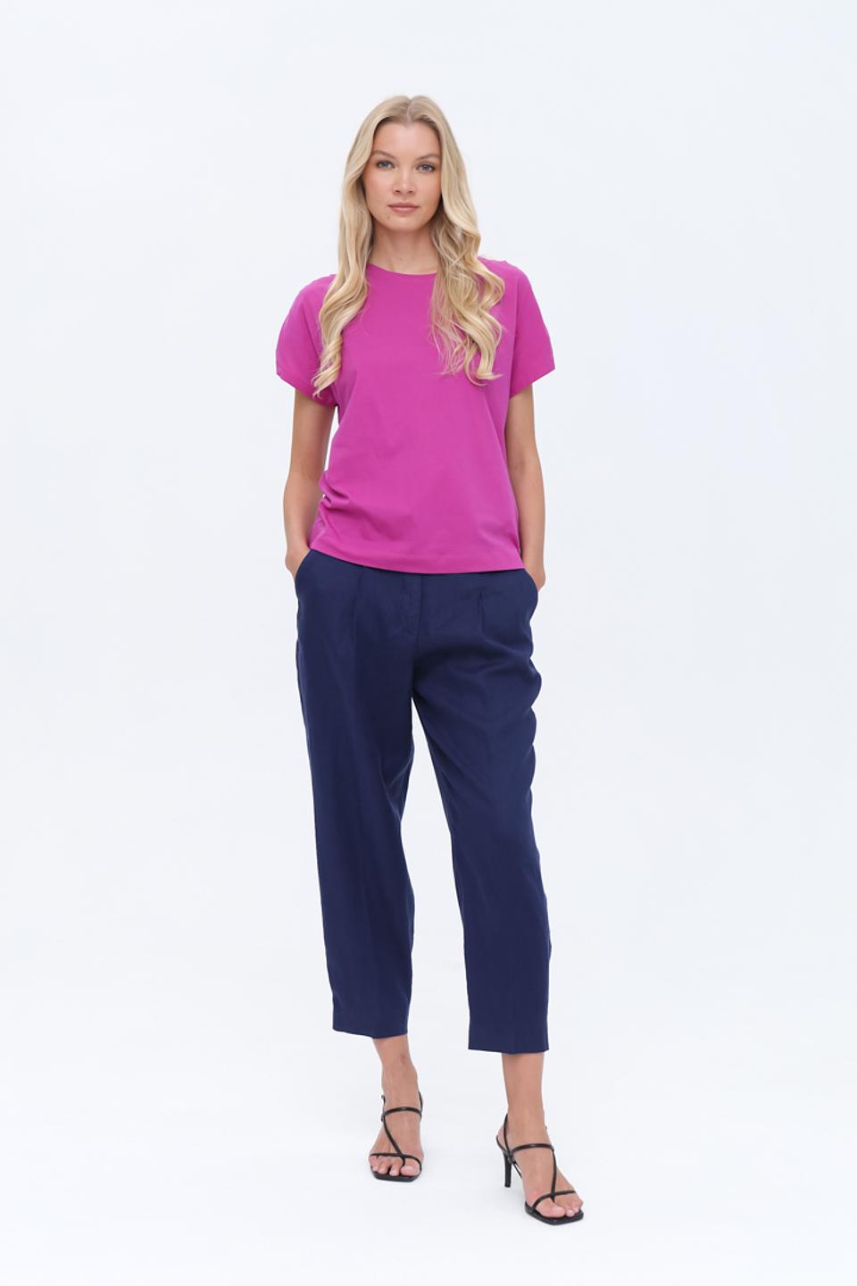 Блуза Gerry Weber фуксия с рукавами-буфами