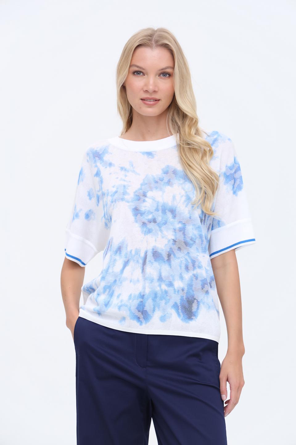 Пуловер Marc Cain с принтом тай-дай