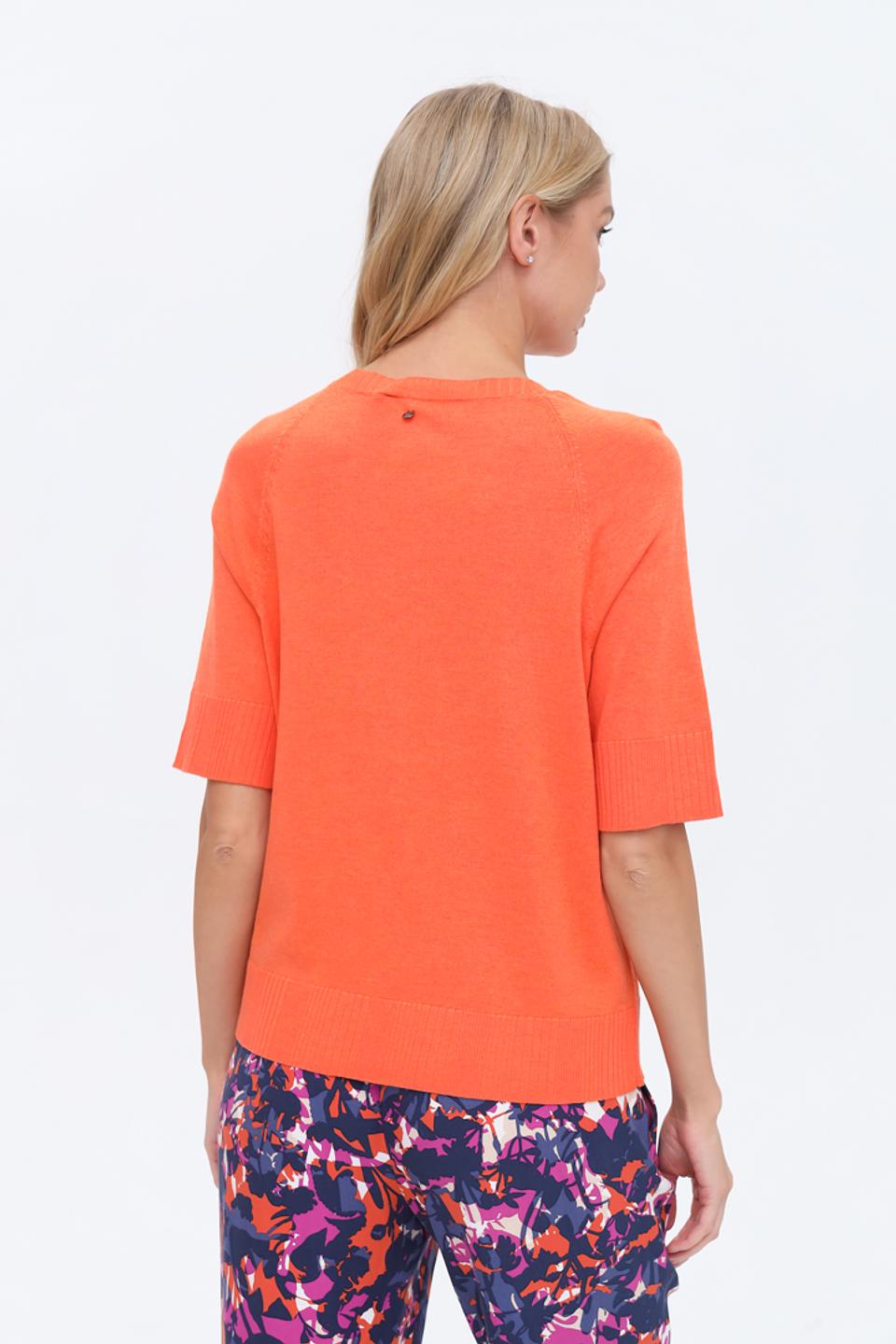 Пуловер Gerry Weber оранжевый с коротким рукавом