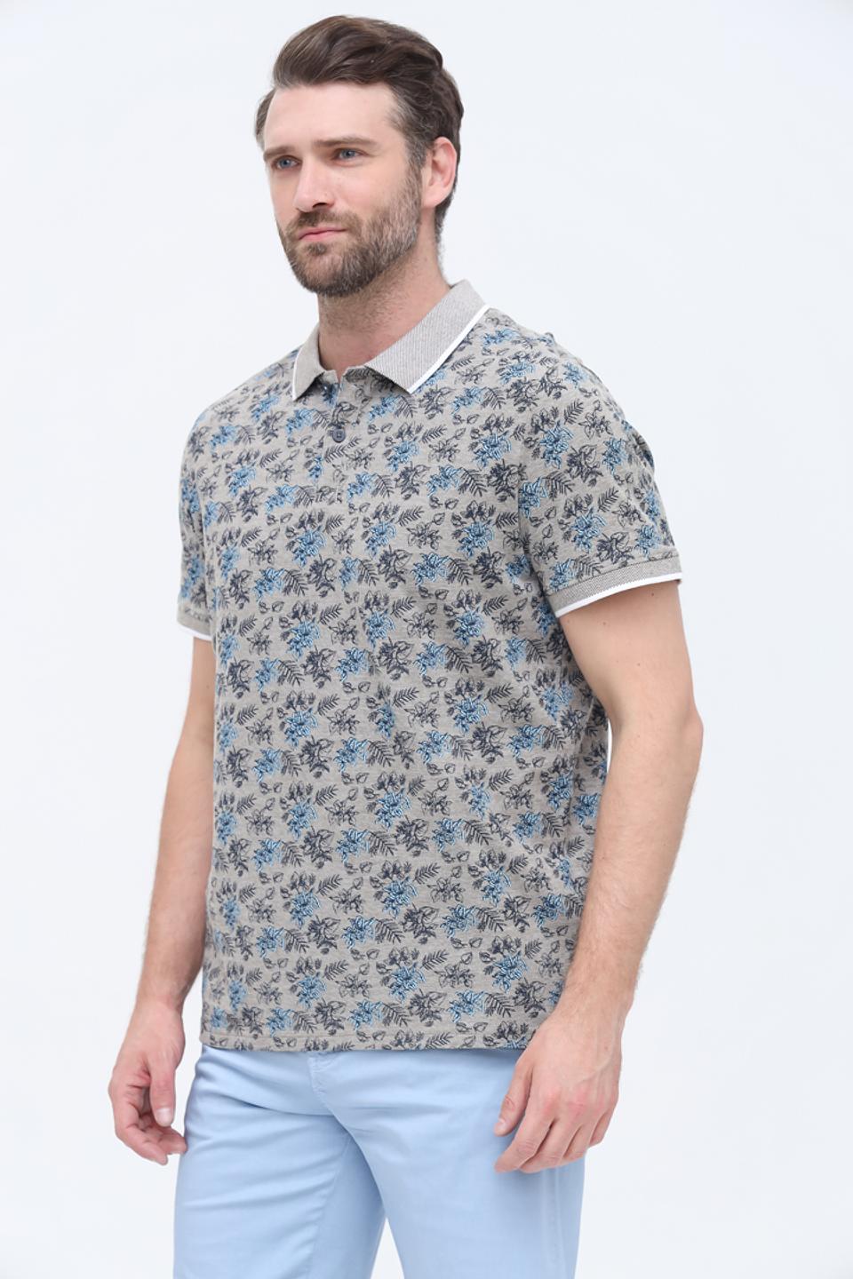 Поло Basefield с цветочным принтом