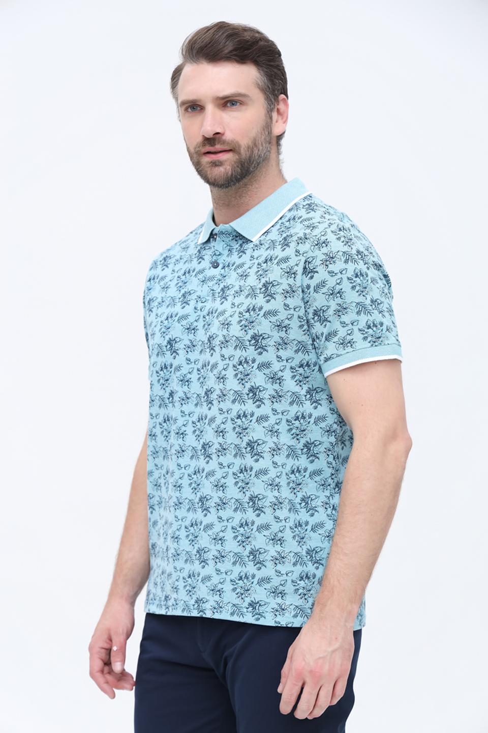 Поло Basefield с цветочным принтом