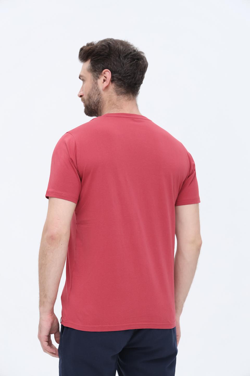 Футболка Basefield с принтом терракотовый