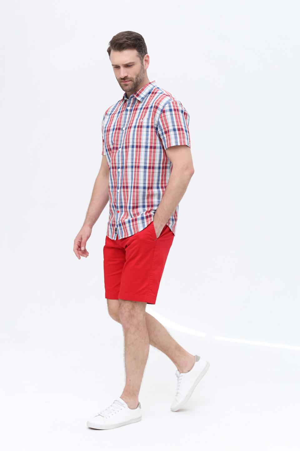 Рубашка кр Time Zone в клетку