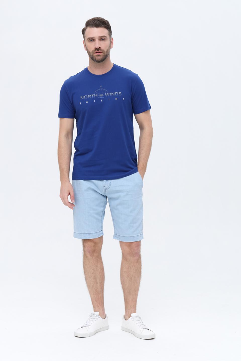 Футболка Granchio синяя с принтом