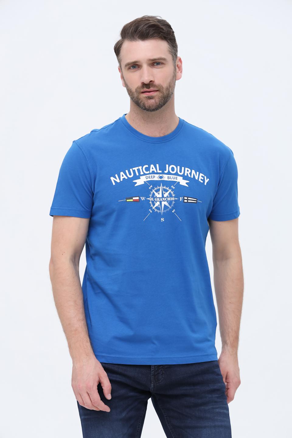Футболка Granchio Nautical Journey синяя