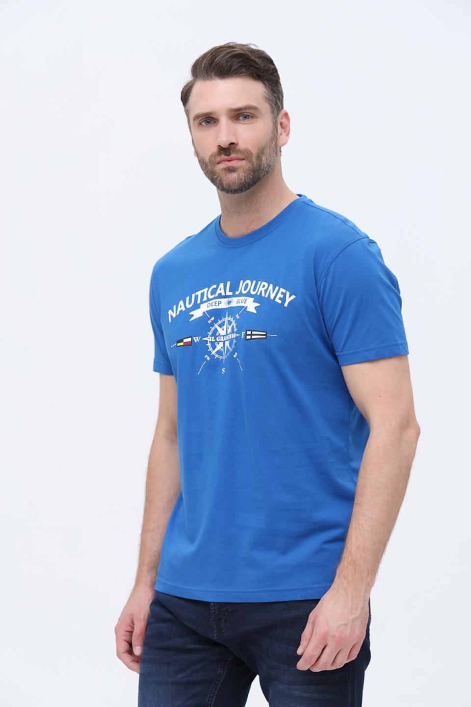 Футболка Granchio Nautical Journey синяя