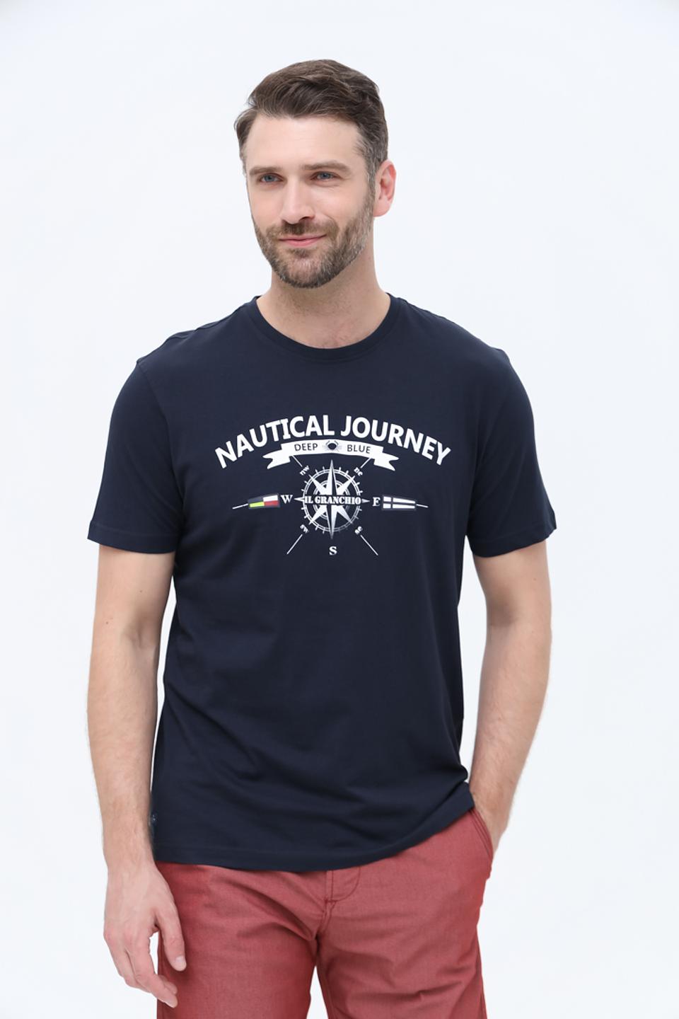 Футболка Granchio Nautical Journey синяя