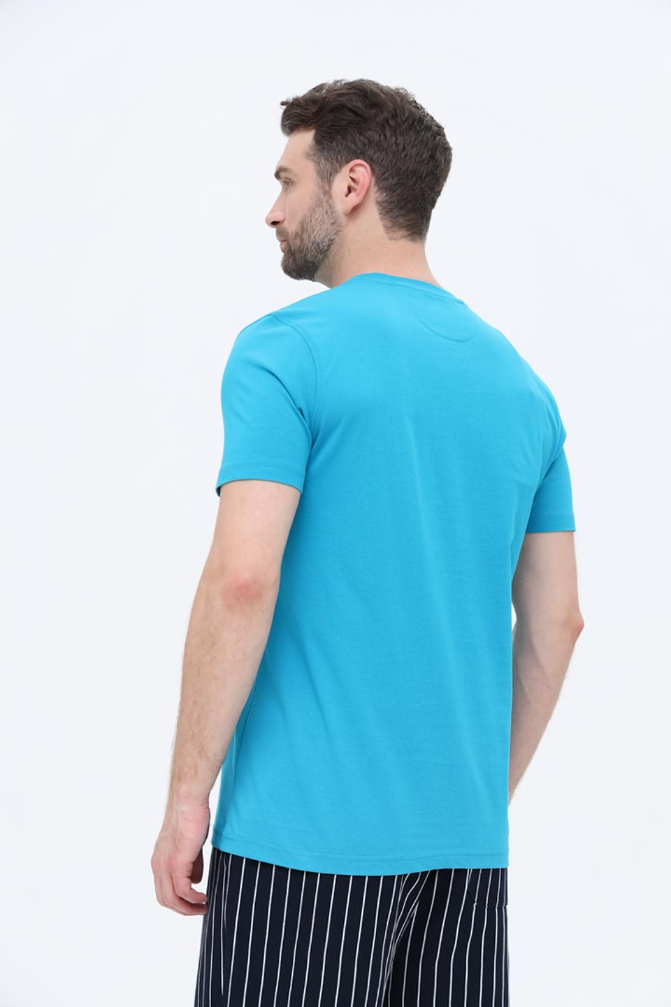 Футболка Sea Barrier с принтом бирюзовая