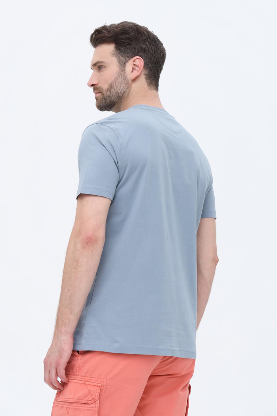 Футболка Sea Barrier с принтом голубой