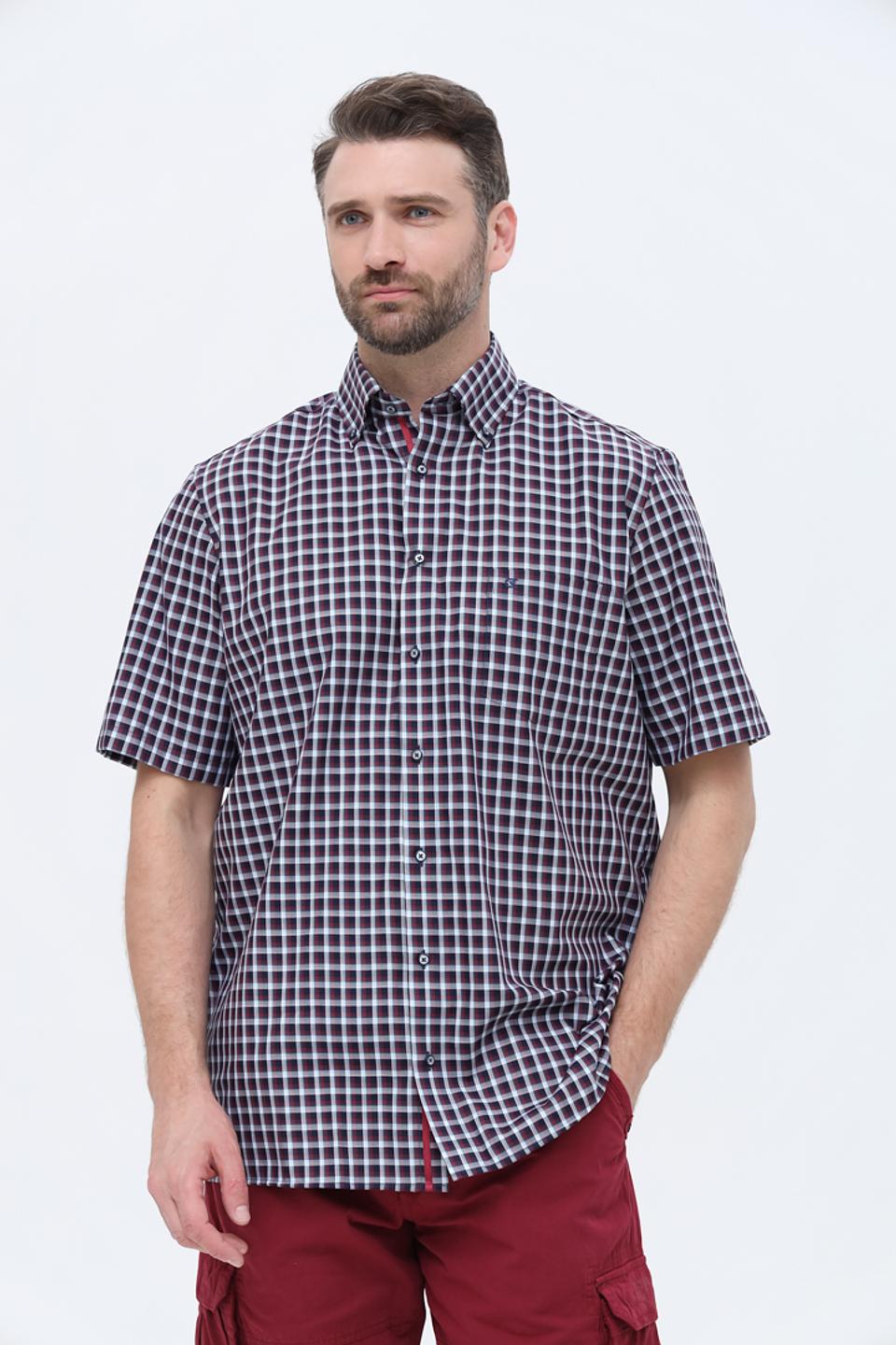 Рубашка кр Casa Moda в клетку