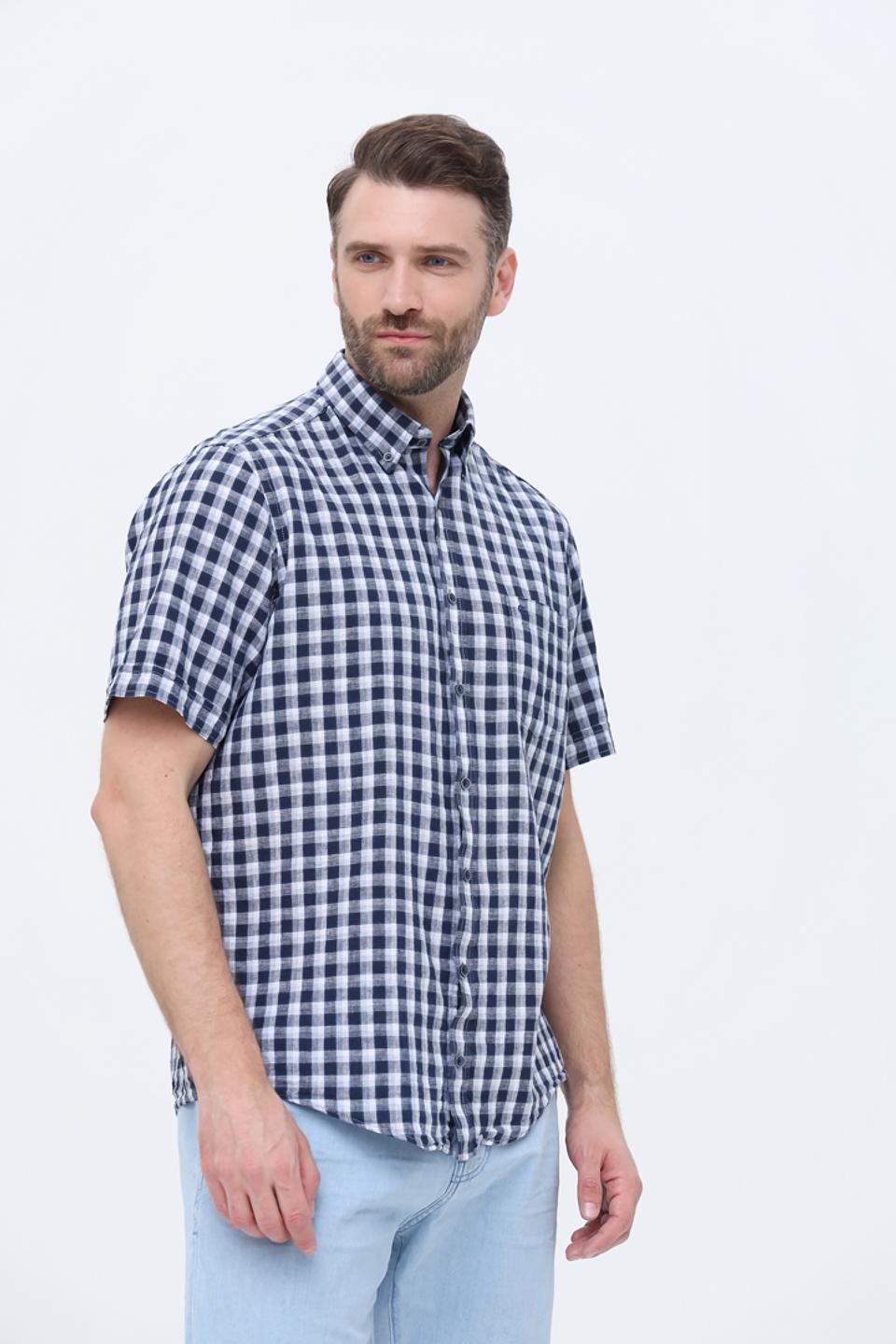 Рубашка кр Casa Moda в клетку