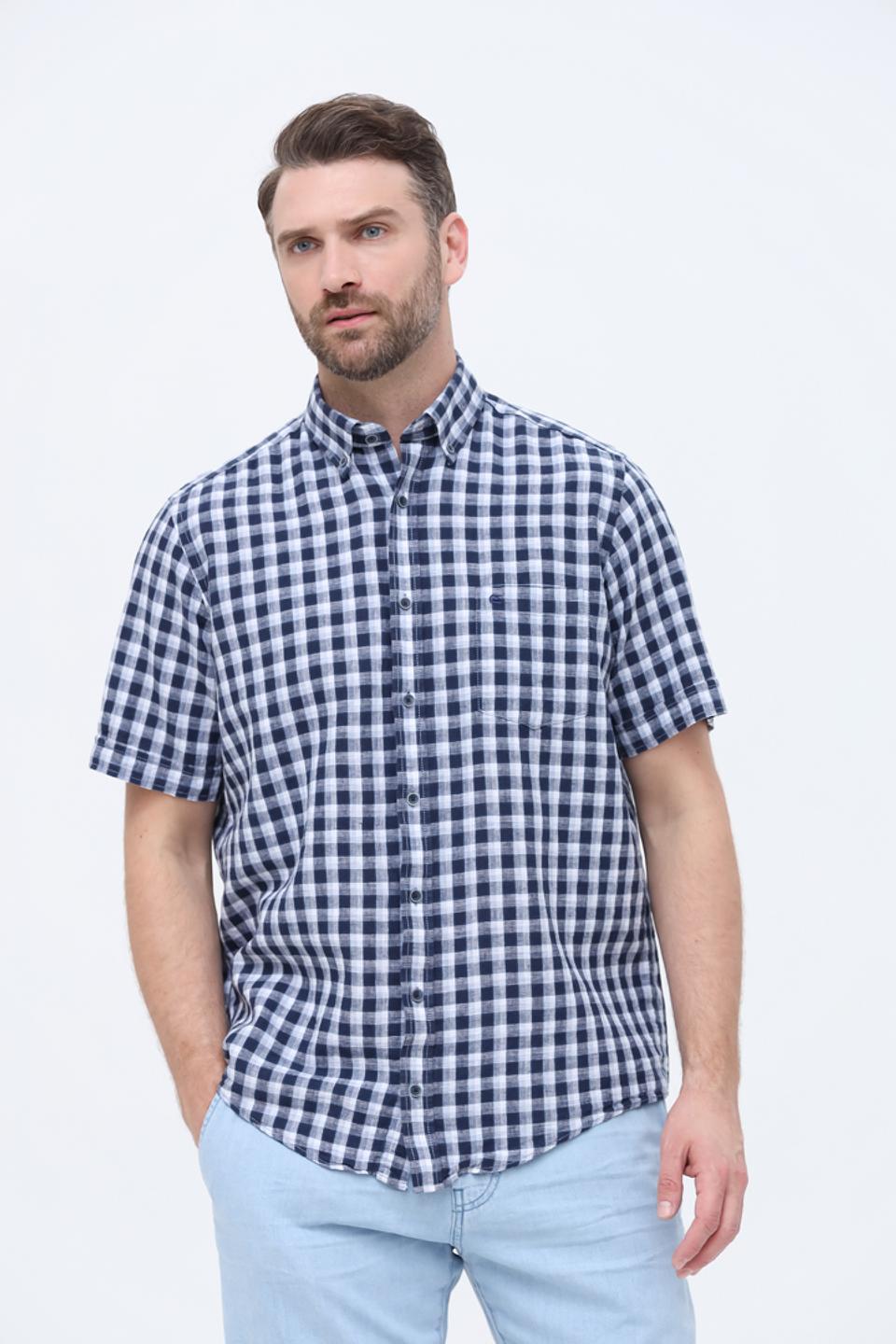 Рубашка кр Casa Moda в клетку