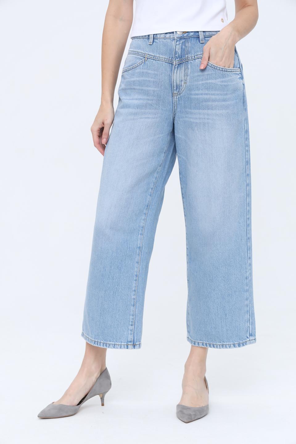 Джинсы Tom Tailor клеш голубые