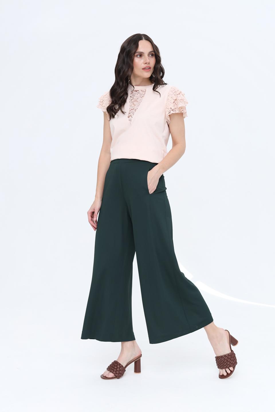 Брюки кюлоты Margittes изумрудные
