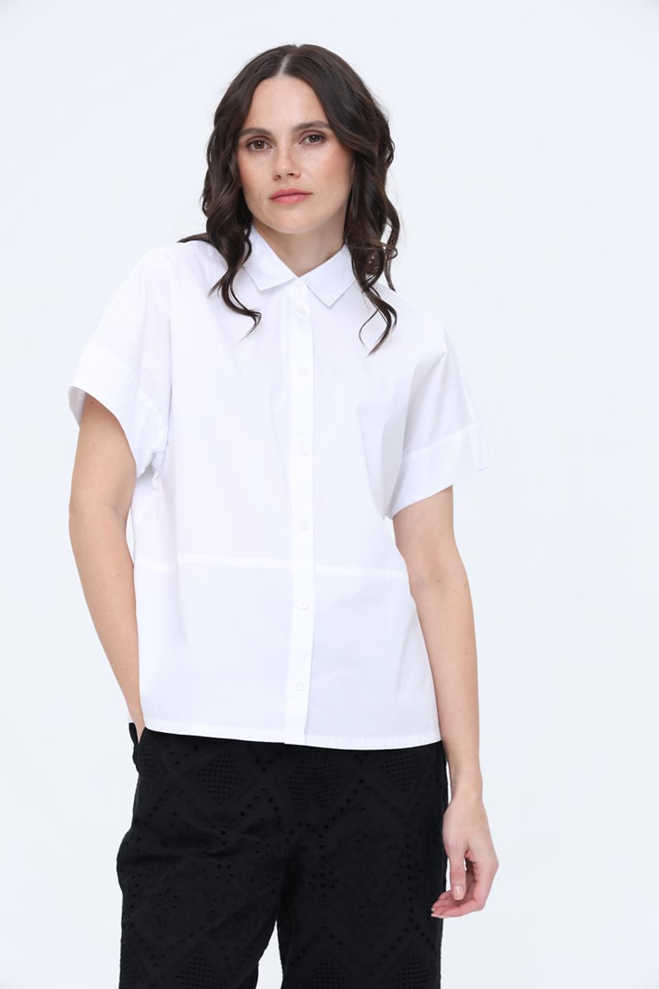 Рубашка Be Yourself белый, короткий рукав