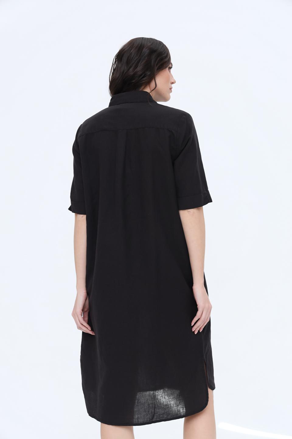 Платье-рубашка Frieda and Freddies чёрное