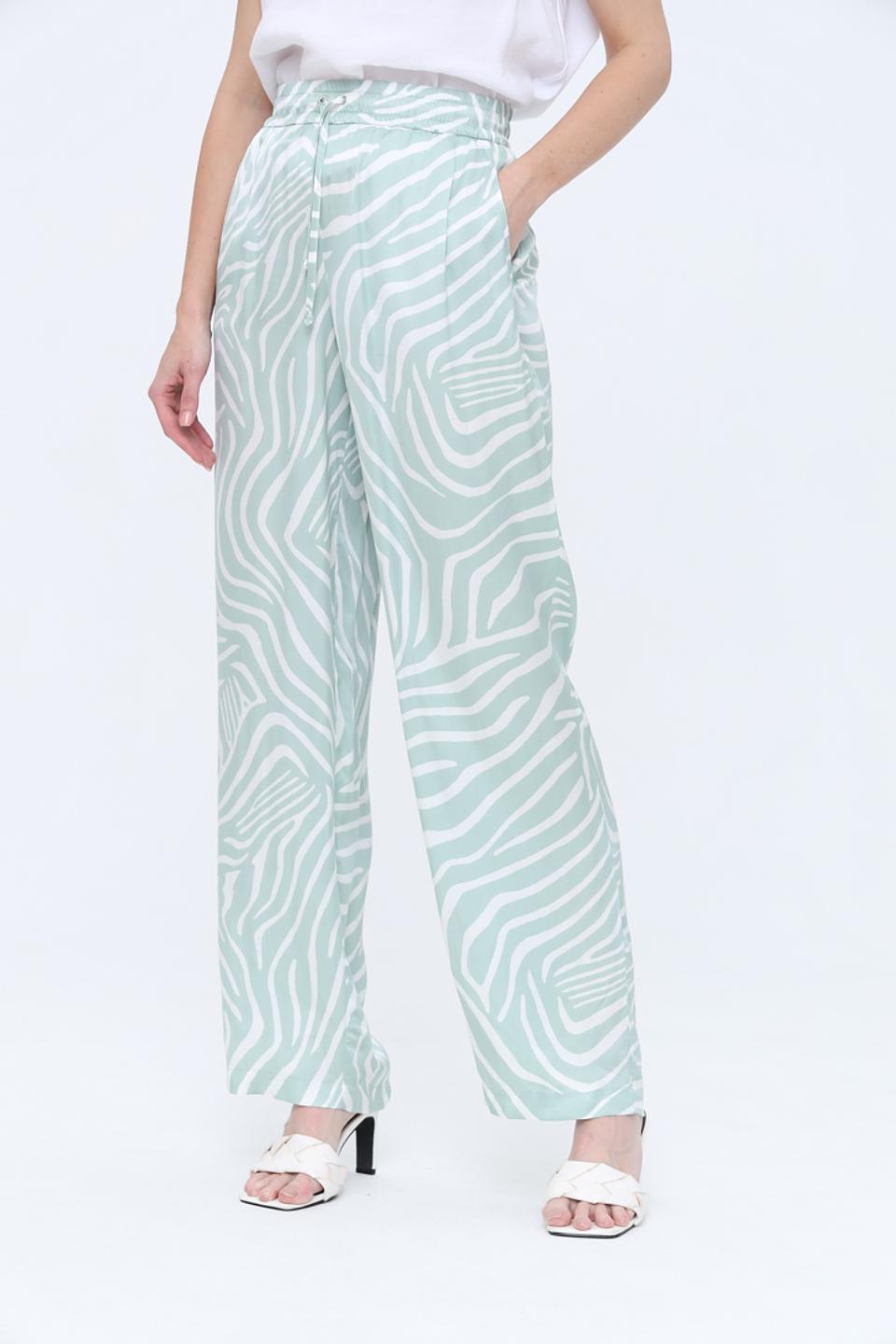 Брюки Marc Aurel принт зебра