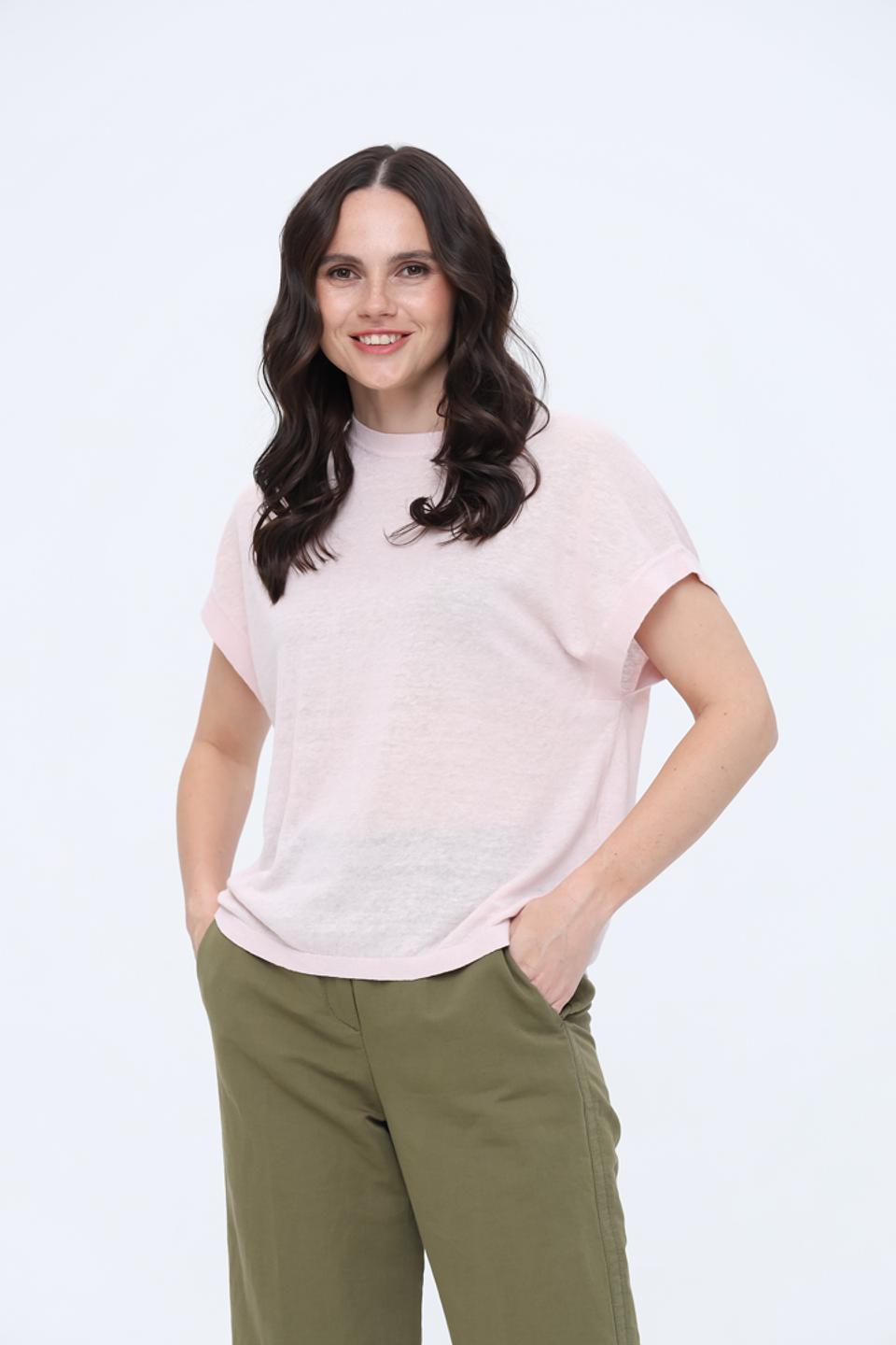 Футболка Luisa Cerano пудрово-розовая
