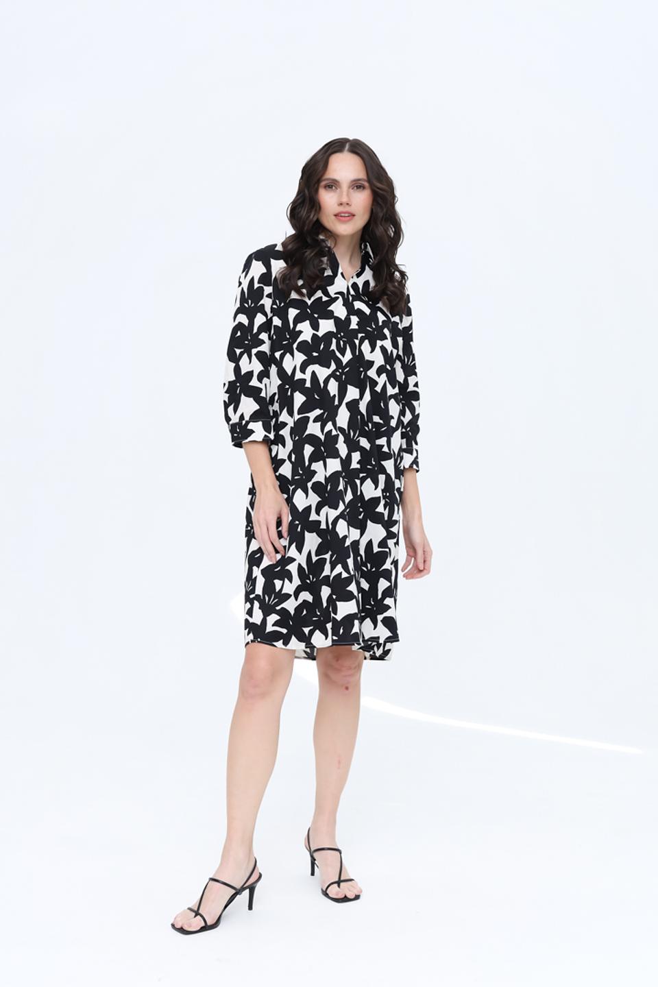 Платье You Just White с цветочным принтом