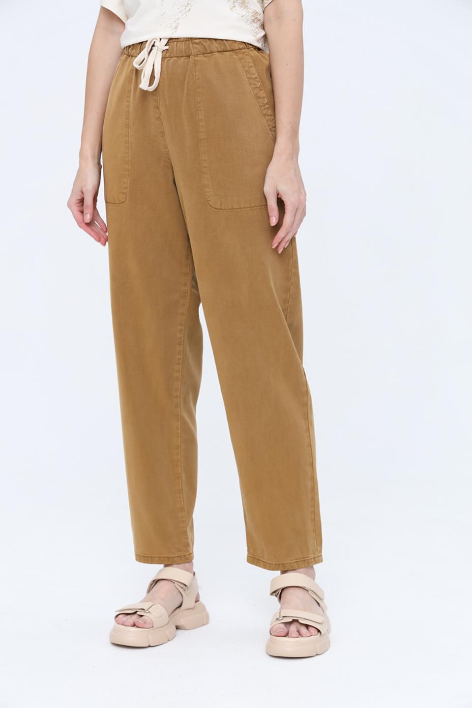 Брюки кюлоты Oui коричневые