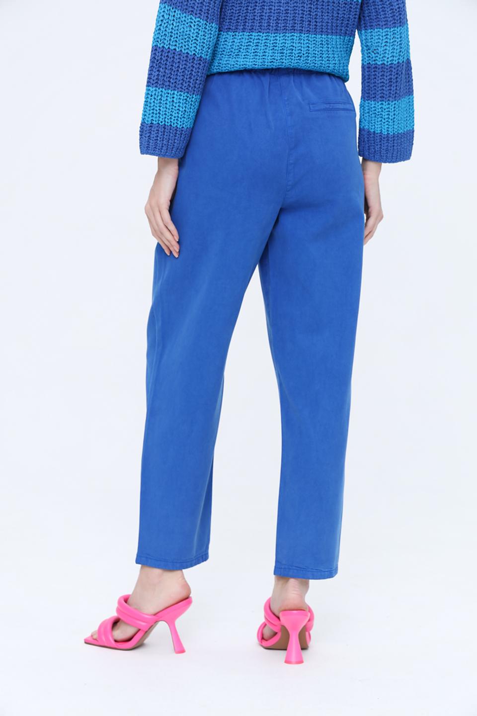 Брюки Oui прямого кроя синие