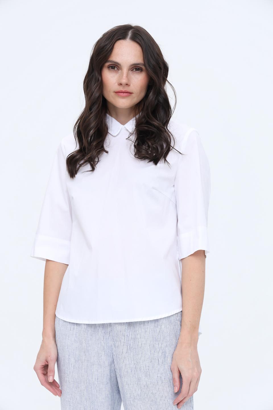 Блуза Oui с воротником-стойкой